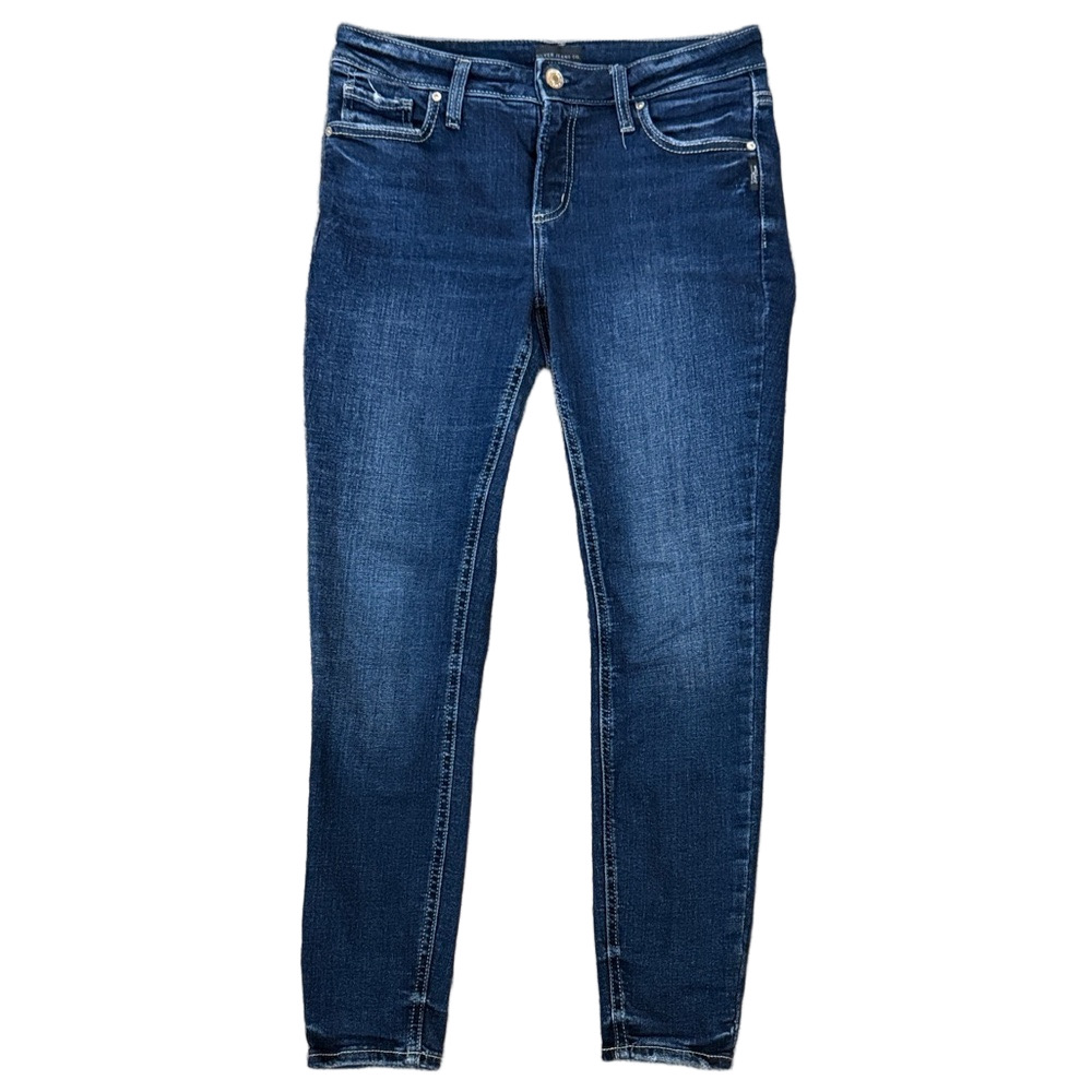Silver Jeans Dark Wash Elyse Skinny Jeans 27/29 SKU0879